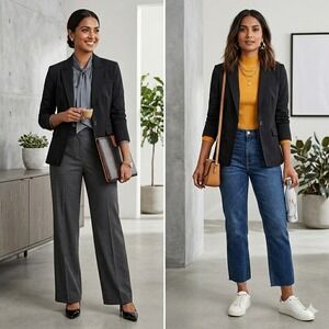 Banana Republic Blazer Women 2 Black Stretch Cotton Modal Single Button Jacket